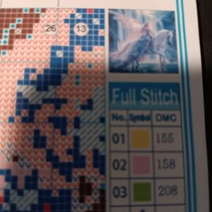 Cross Stitch Pattern with Unicorn Design